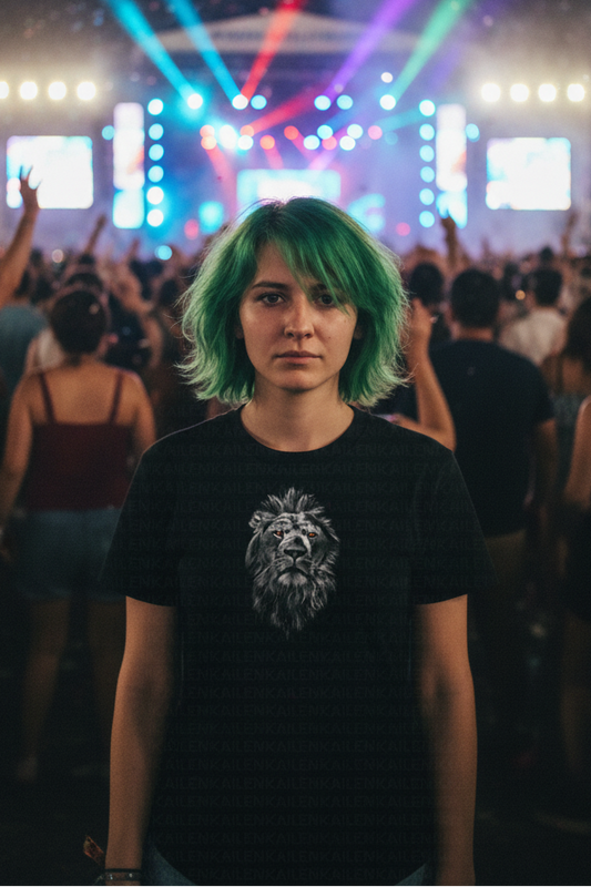 Polera Unisex Mujer Black Lion