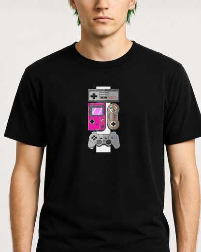 Polera Unisex Hombre Consola Retro