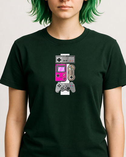 Polera Unisex Mujer Consola Retro
