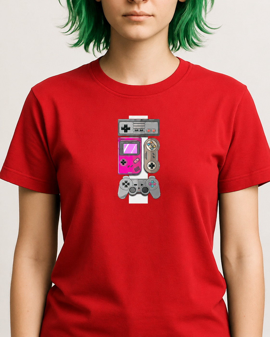 Polera Unisex Mujer Consola Retro