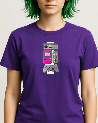 Polera Unisex Mujer Consola Retro