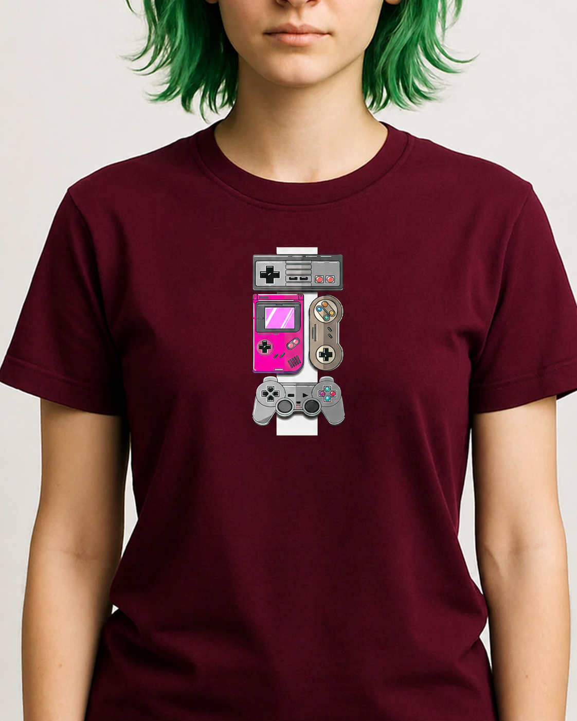 Polera Unisex Mujer Consola Retro