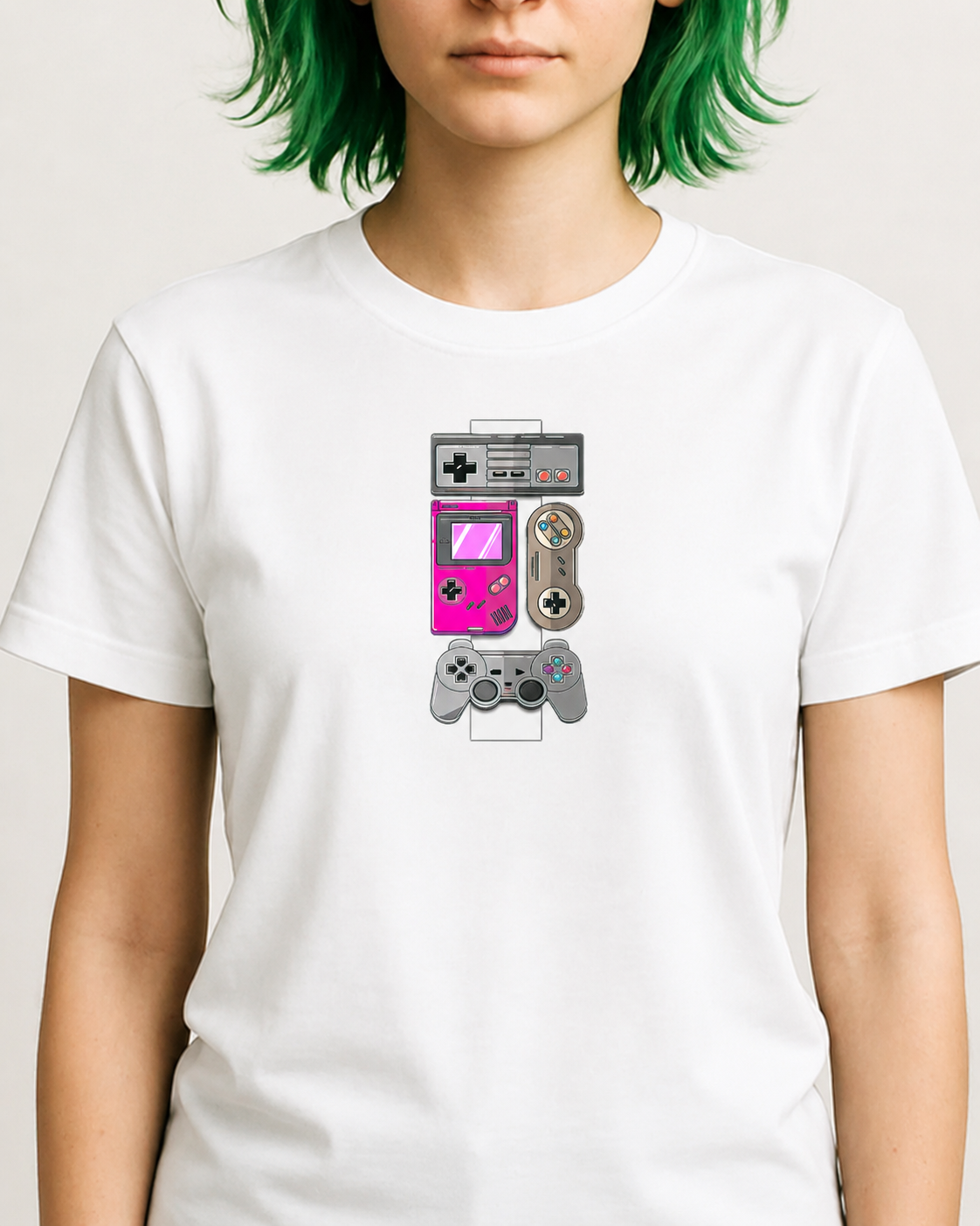 Polera Unisex Mujer Consola Retro