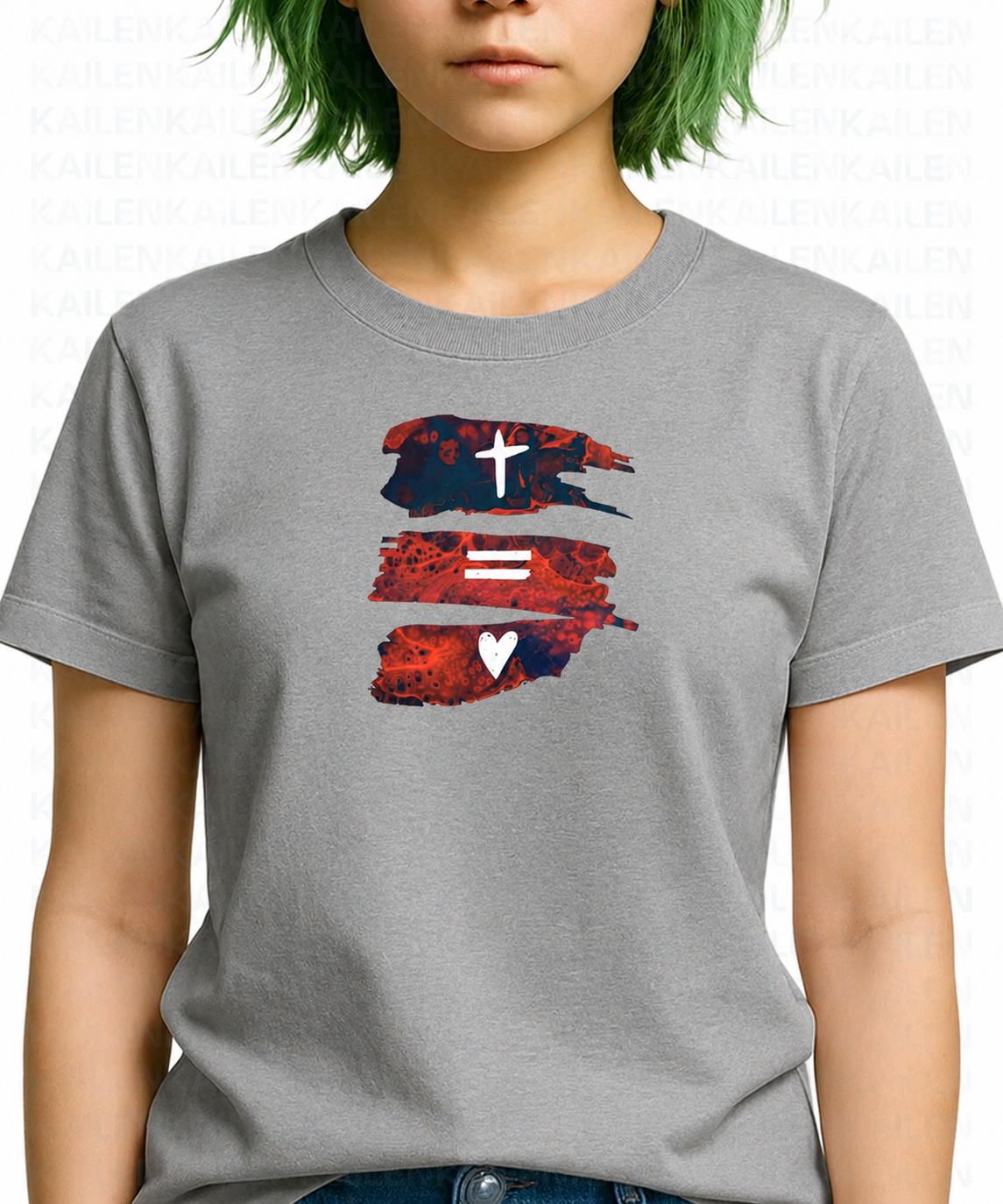 Polera Mujer Cruz Igual Amor - Varios Colores
