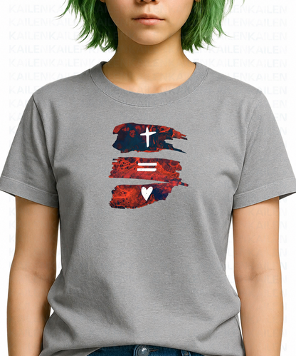 Polera Mujer Cruz Igual Amor - Varios Colores