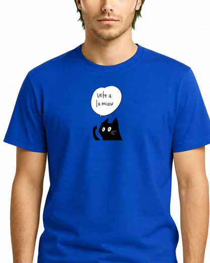 Polera Hombre Standard Vete a la Miaw - Varios Colores
