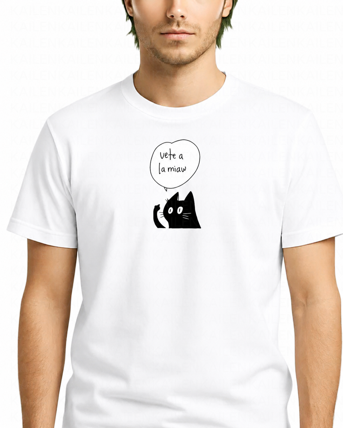 Polera Hombre Standard Vete a la Miaw - Varios Colores