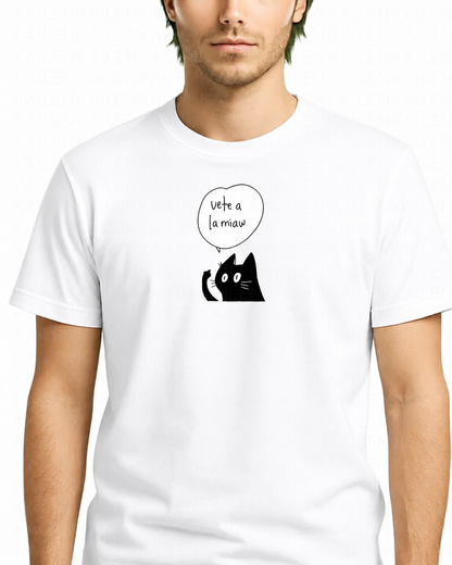 Polera Hombre Standard Vete a la Miaw - Varios Colores
