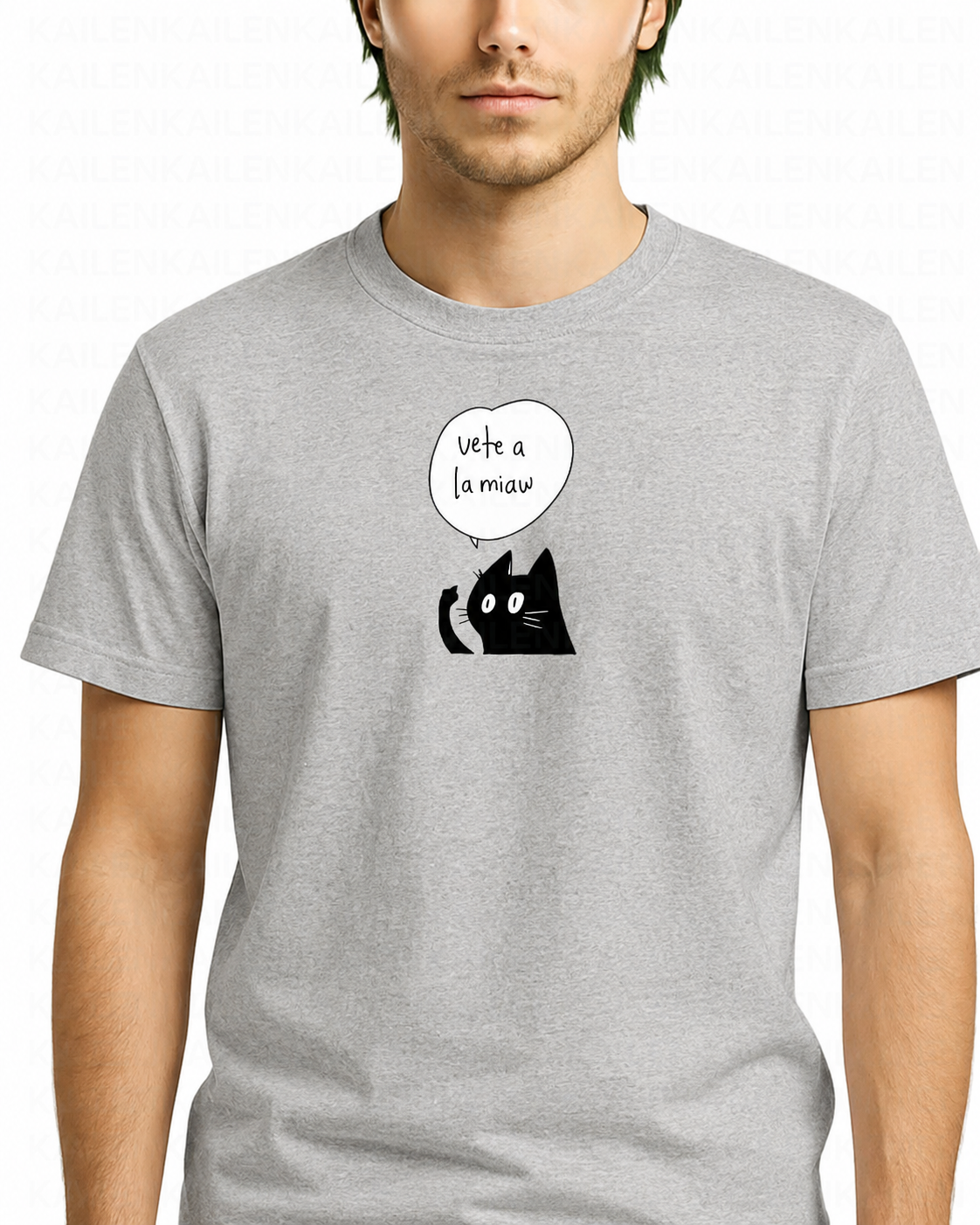 Polera Hombre Standard Vete a la Miaw - Varios Colores