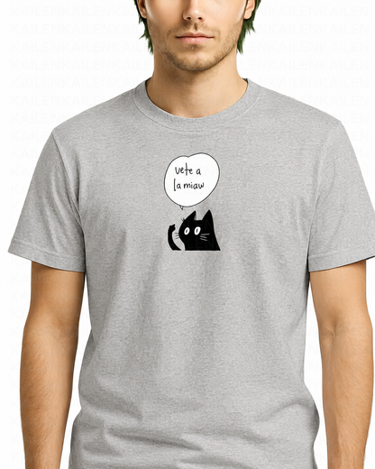 Polera Hombre Standard Vete a la Miaw - Varios Colores