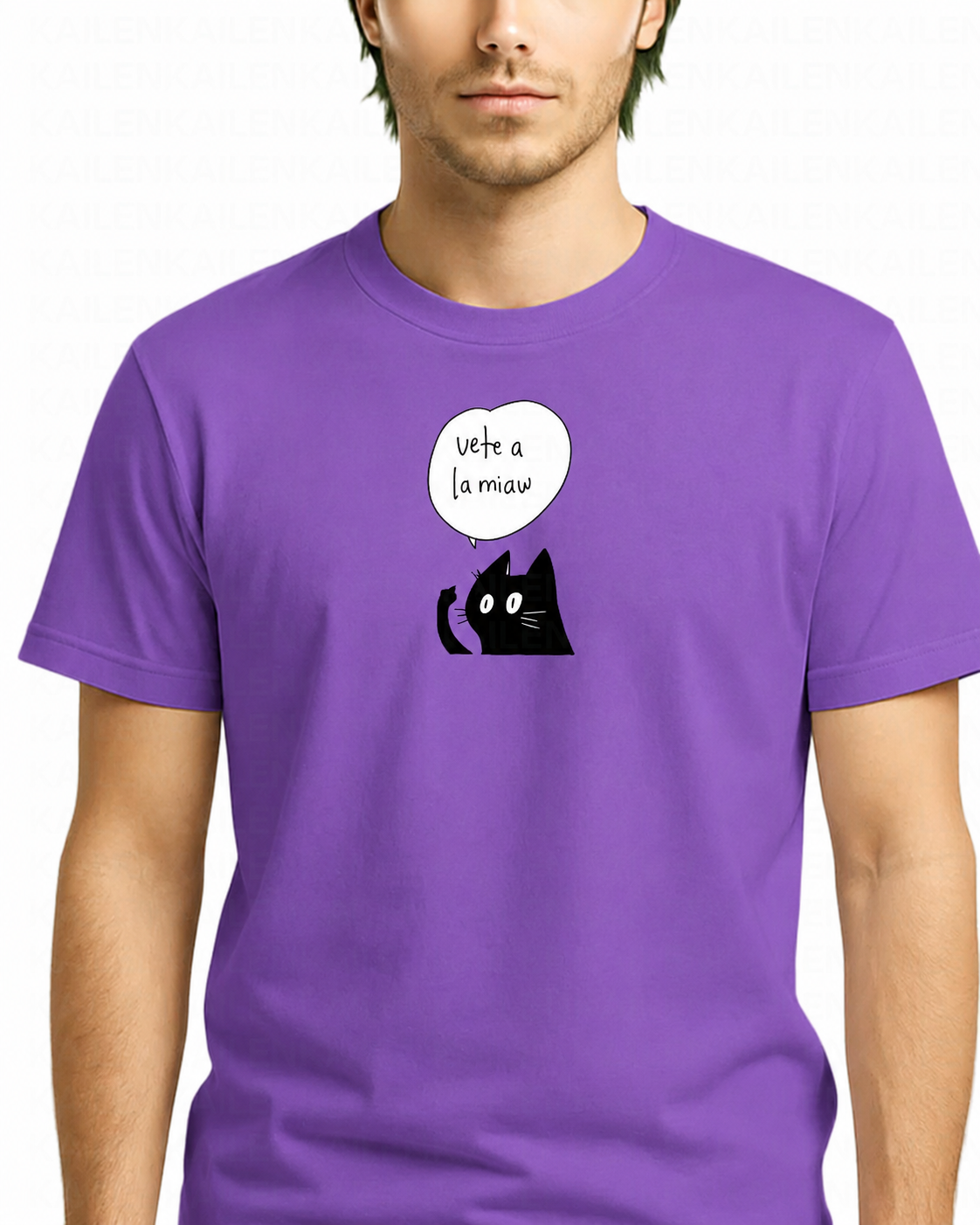 Polera Hombre Standard Vete a la Miaw - Varios Colores