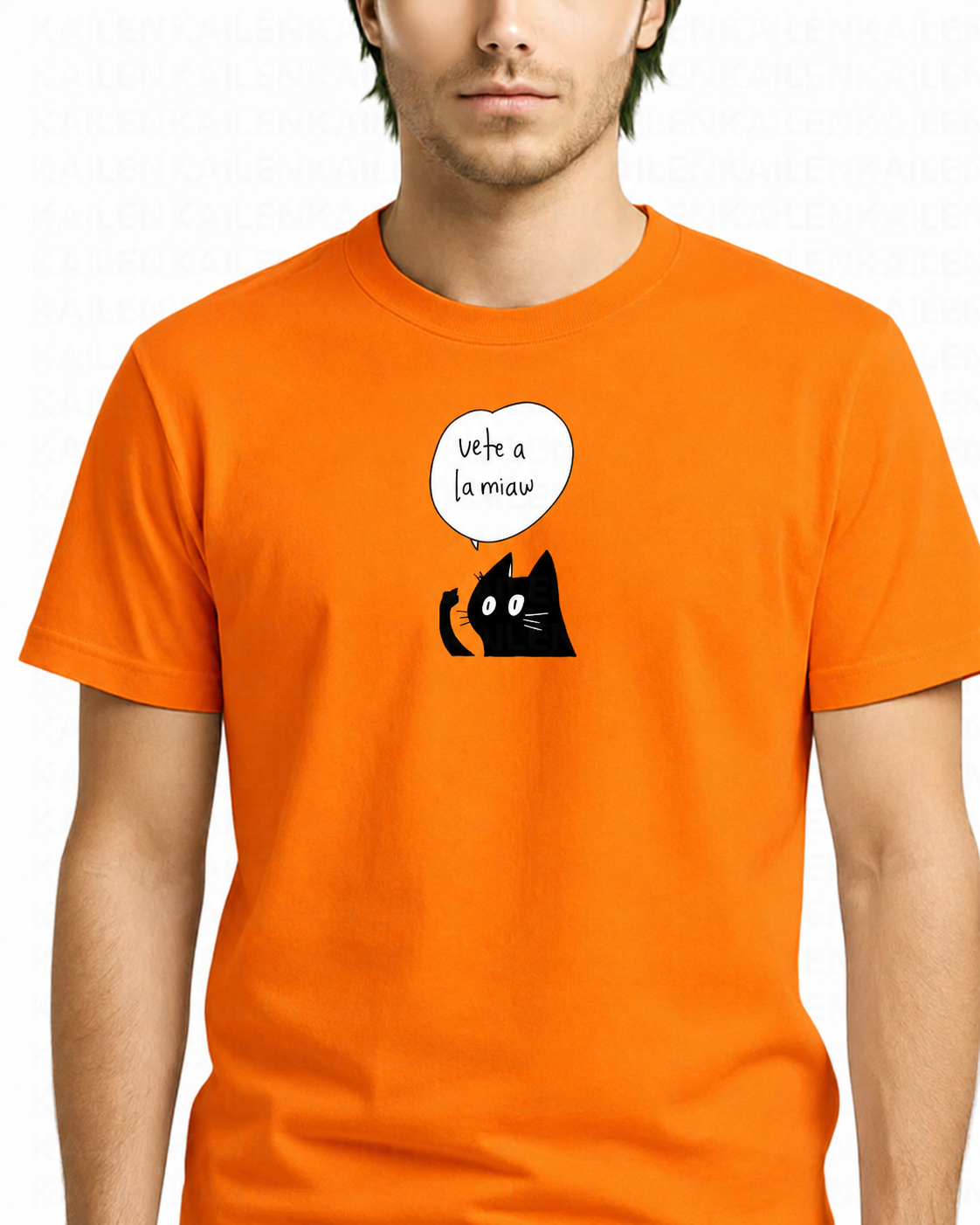 Polera Hombre Standard Vete a la Miaw - Varios Colores