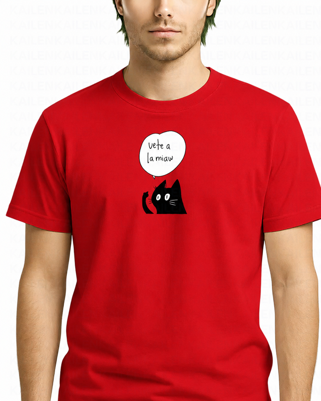 Polera Hombre Standard Vete a la Miaw - Varios Colores