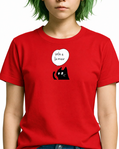 Polera Mujer Standard Vete a la Miaw - Varios Colores