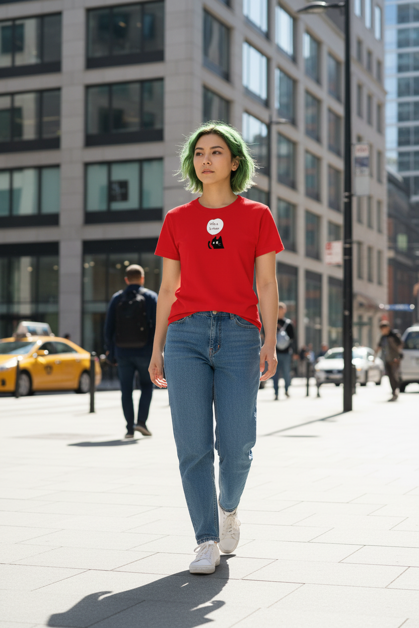 Polera Mujer Standard Vete a la Miaw - Varios Colores